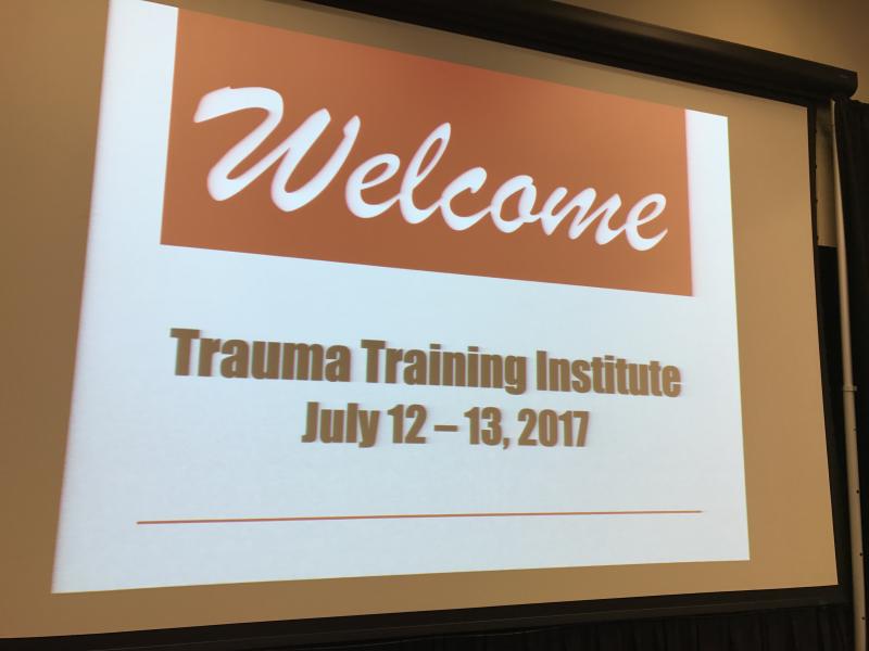 Trauma Training Institute Welcome screen image